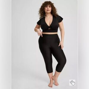 Torrid Active Black Capri Leggings 3x